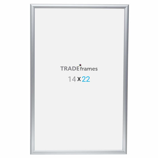 14x22 Silver TRADEframe Snap Frame - 1" Profile - Snap Frames Direct