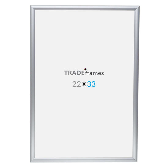 22x33 Silver Snap Frame - 1" Profile - Snap Frames Direct