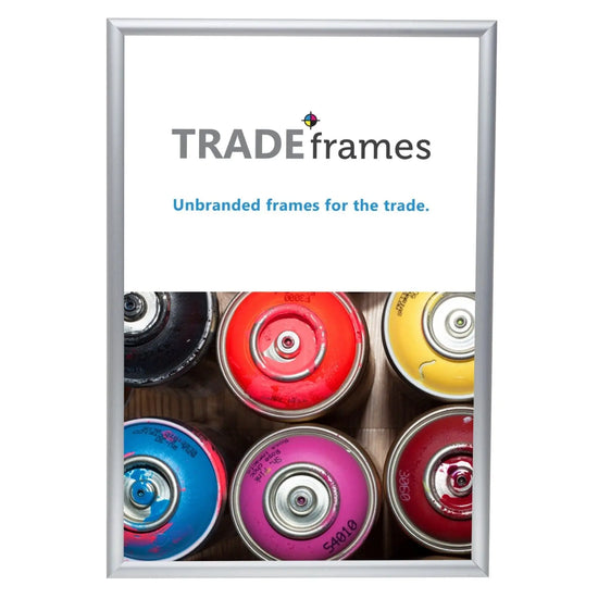 24x36 Silver Snap Frame - 1" Profile - Snap Frames Direct