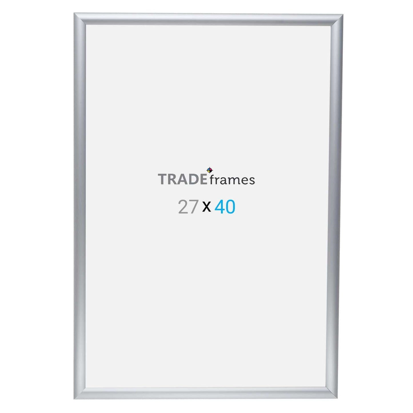 27x40  TRADEframe Silver Snap Frame 27x40 - 1 inch profile - Snap Frames Direct