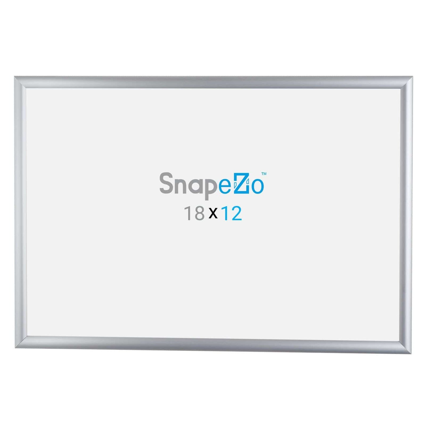 12x18 Silver SnapeZo® Snap Frame - 1" Profile - Snap Frames Direct