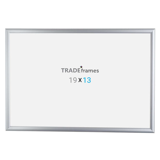 13x19  TRADEframe Silver Snap Frame 13x19 - 1 inch profile - Snap Frames Direct