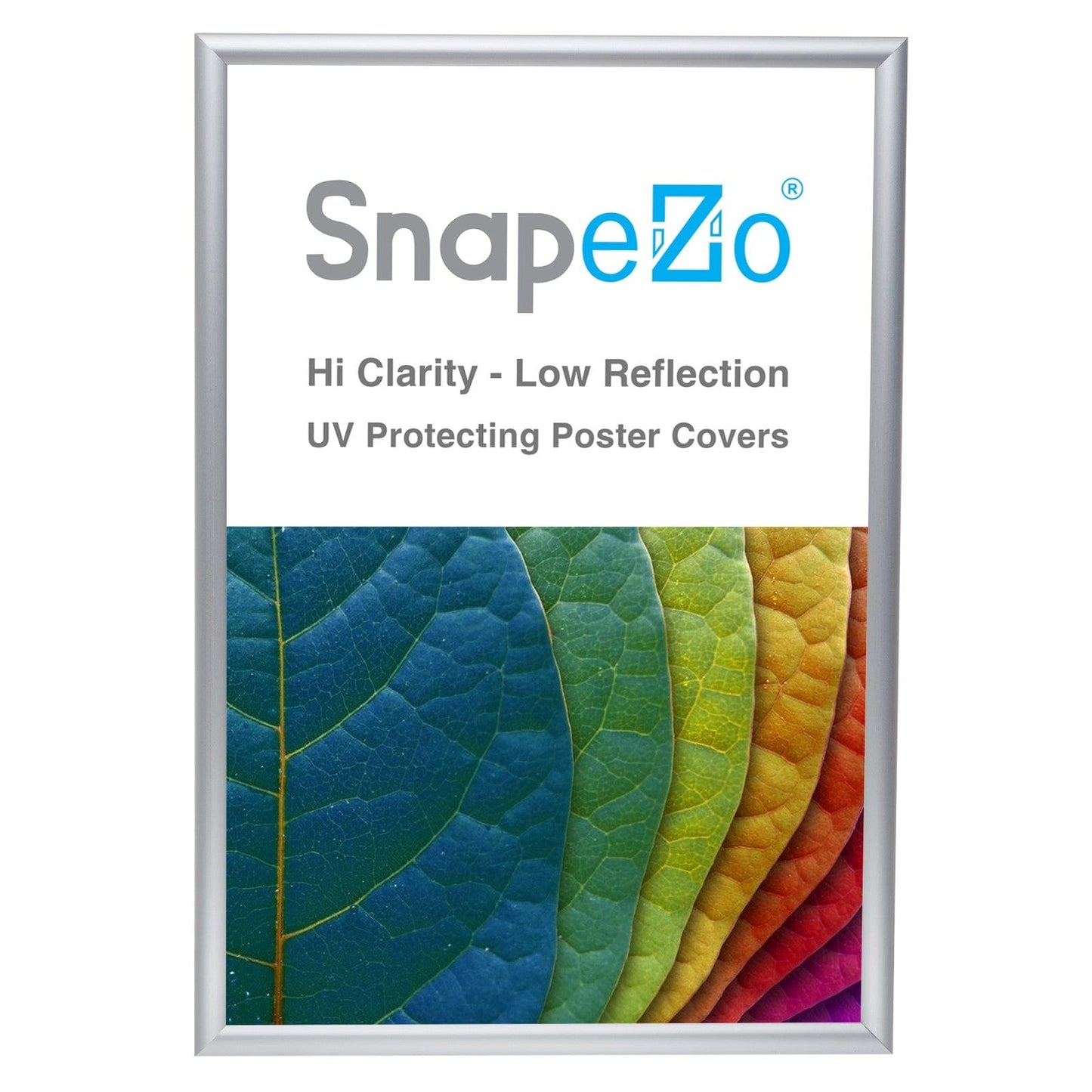 13x19 Silver SnapeZo® Snap Frame - 1" Profile - Snap Frames Direct