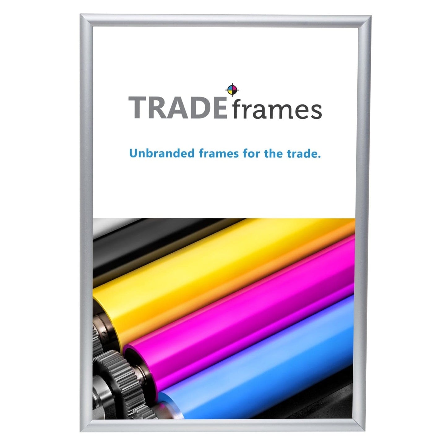 13x19  TRADEframe Silver Snap Frame 13x19 - 1 inch profile - Snap Frames Direct