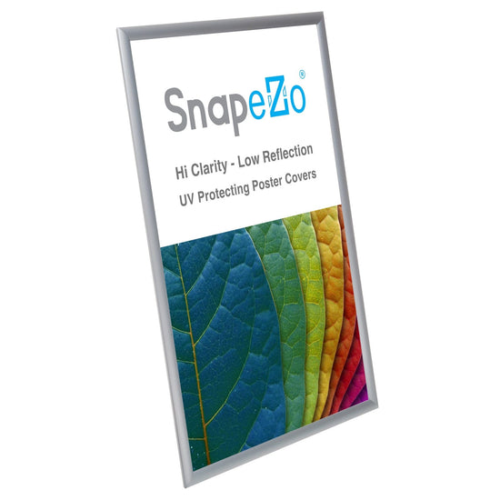 22x33 Silver SnapeZo® Poster Snap Frame 1" - Snap Frames Direct