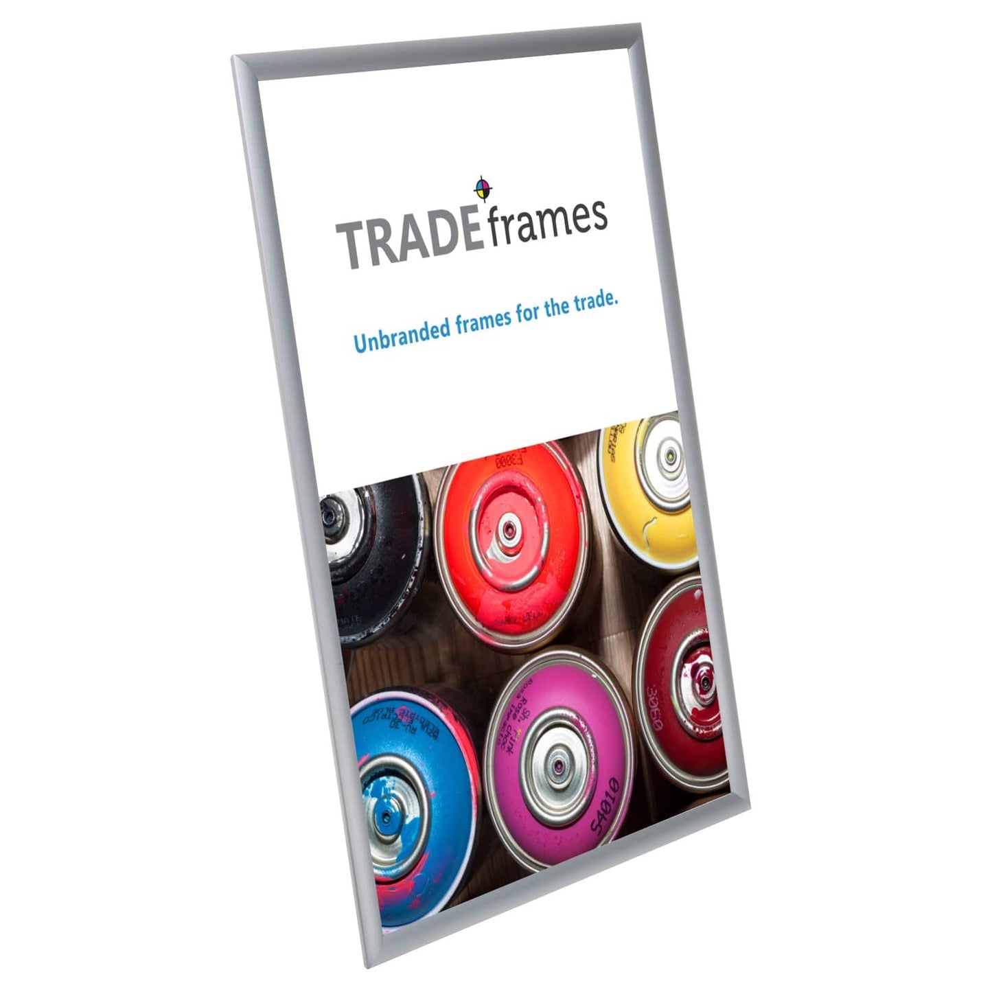 27x40  TRADEframe Silver Snap Frame 27x40 - 1 inch profile - Snap Frames Direct