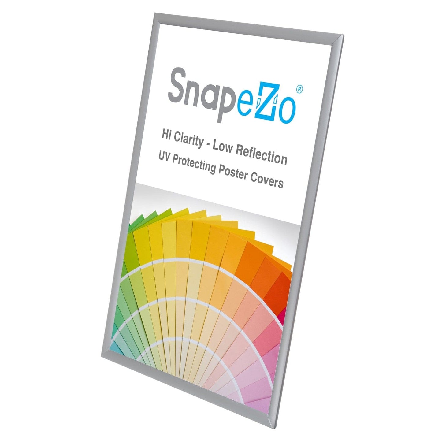 22x33 Silver SnapeZo® Poster Snap Frame 1" - Snap Frames Direct