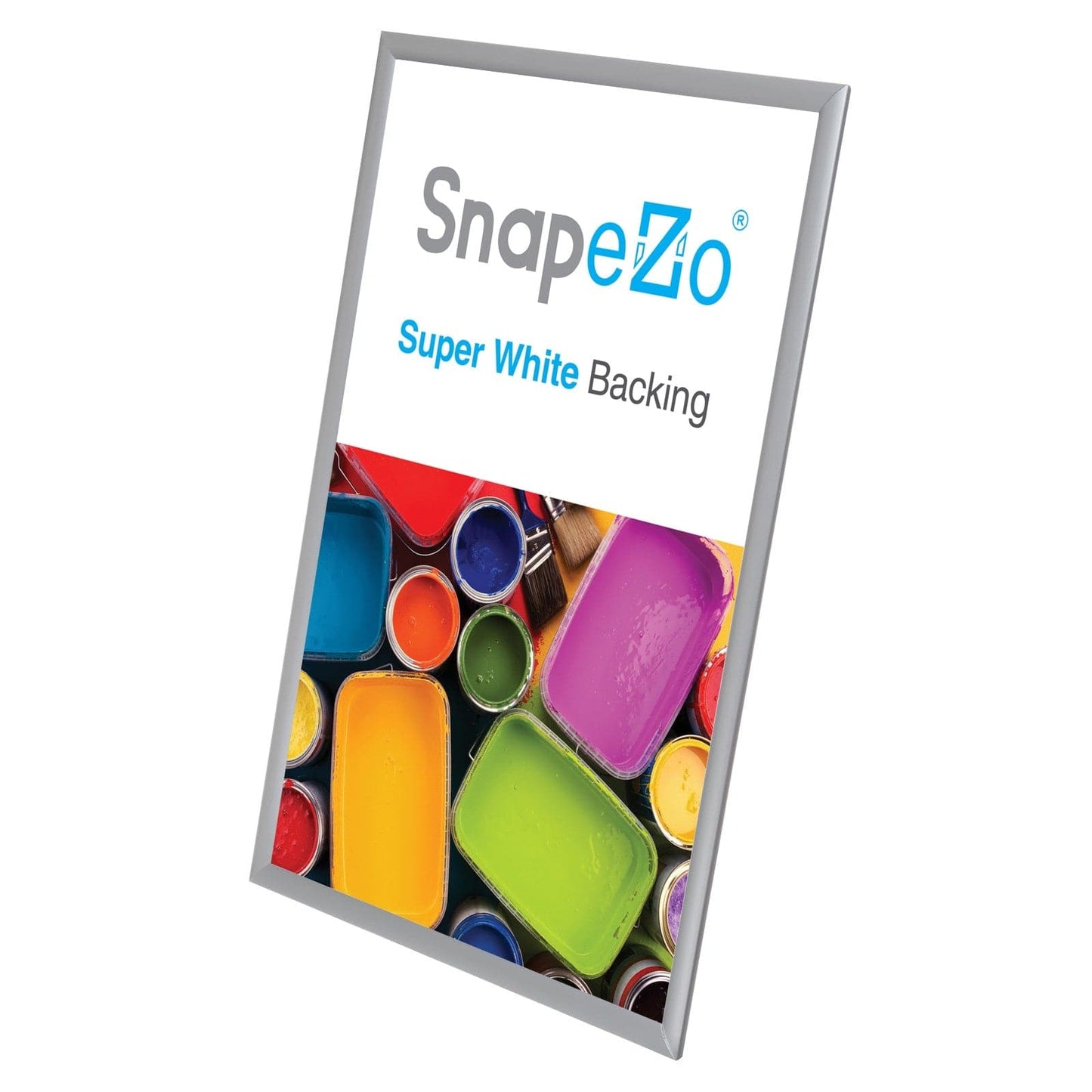 13x19 Silver SnapeZo® Snap Frame - 1" Profile - Snap Frames Direct