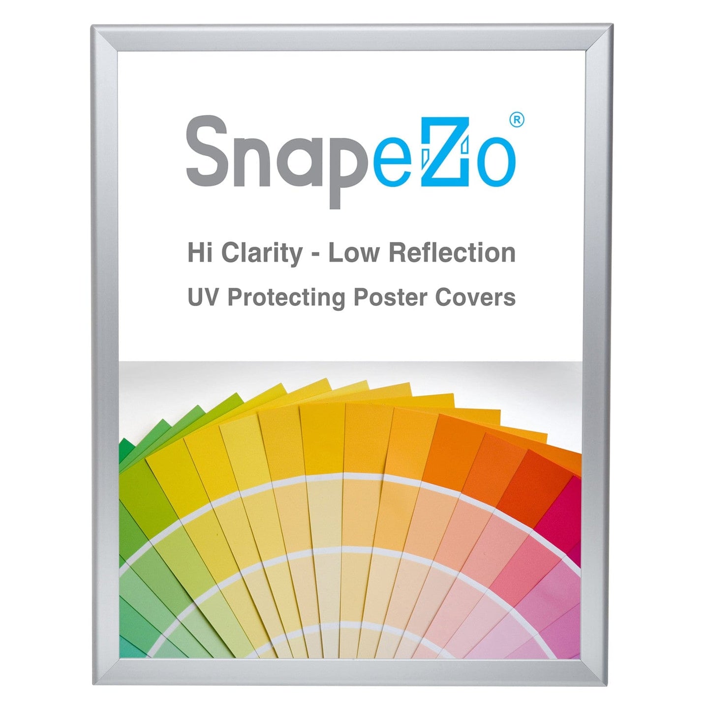 18x24 Silver SnapeZo® Poster Snap Frame 1.25" - Snap Frames Direct