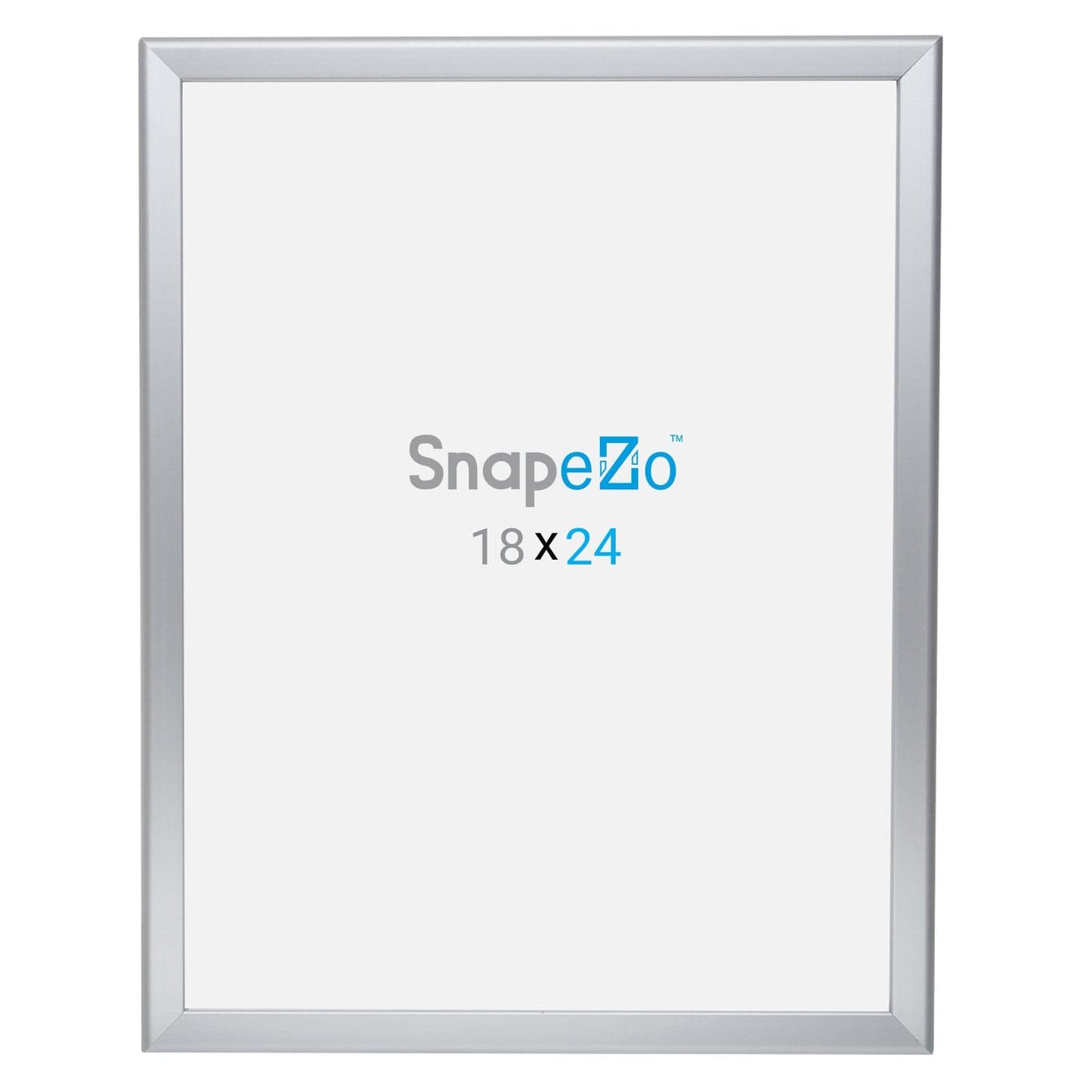 18x24 Silver SnapeZo® Poster Snap Frame 1.25" - Snap Frames Direct