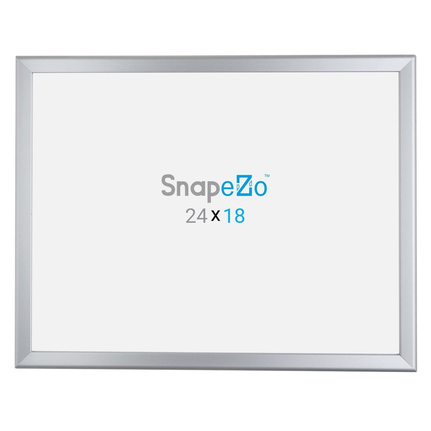 18x24 Silver SnapeZo® Poster Snap Frame 1.25" - Snap Frames Direct