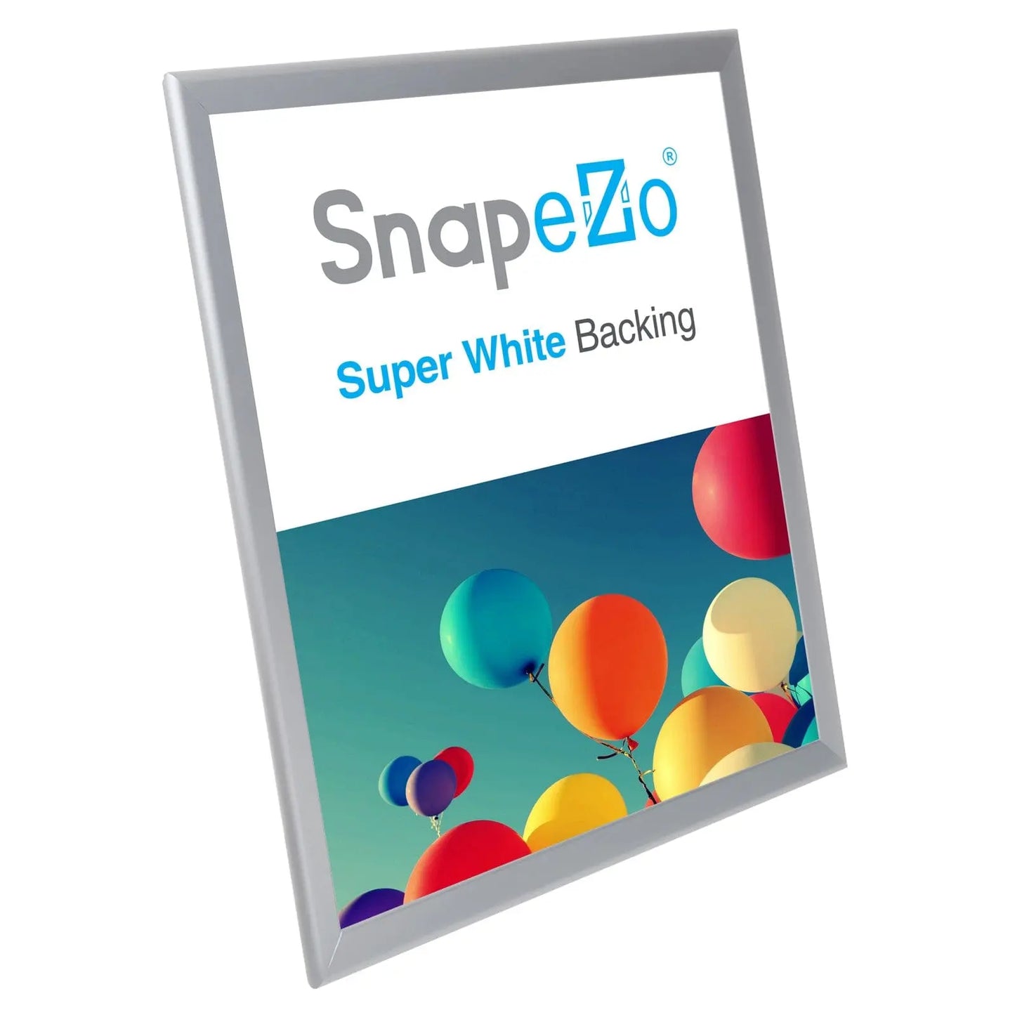 16x20 Silver SnapeZo® Snap Frame - 1.25" Profile - Snap Frames Direct