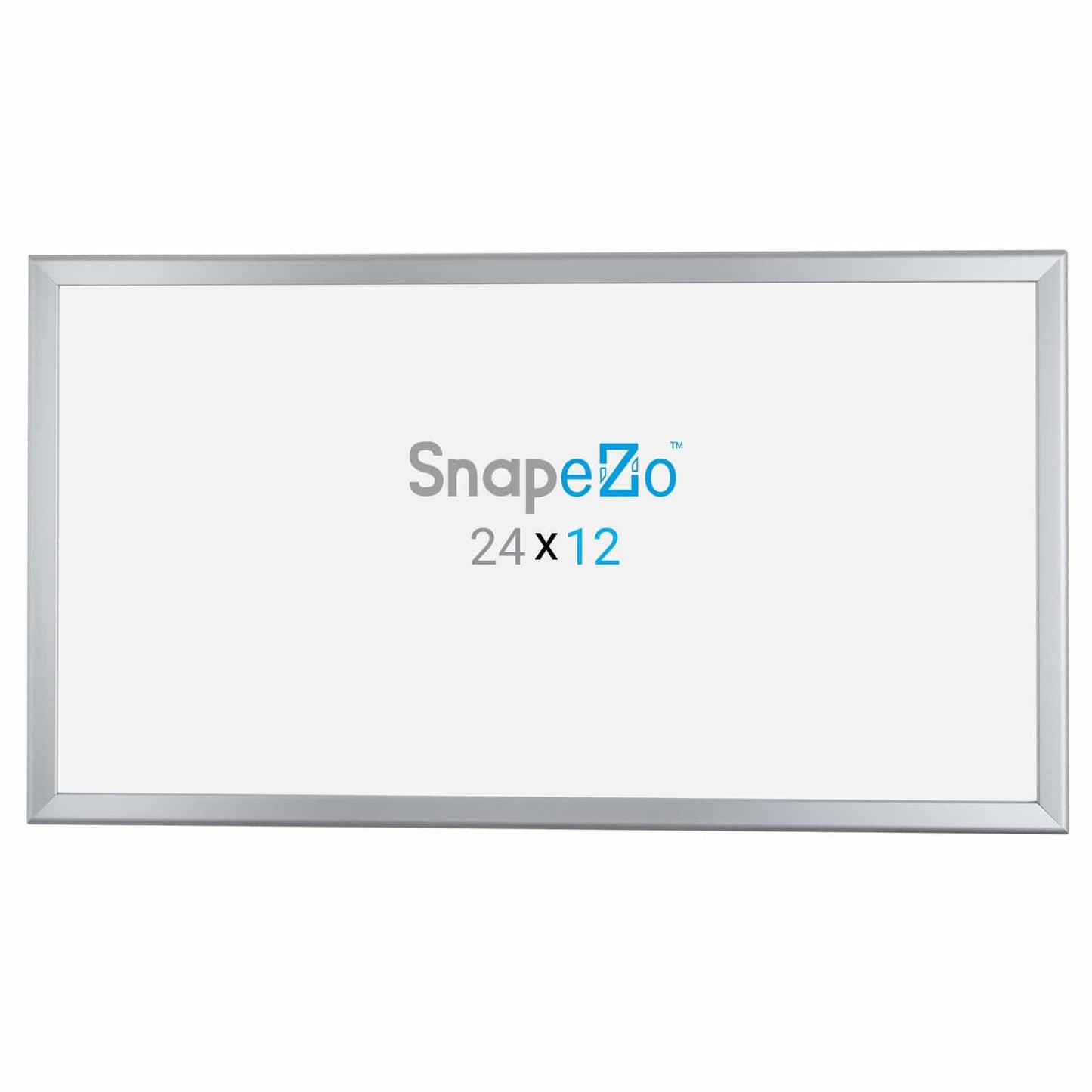 12x24 Silver SnapeZo® Snap Frame - 1.25" Profile - Snap Frames Direct