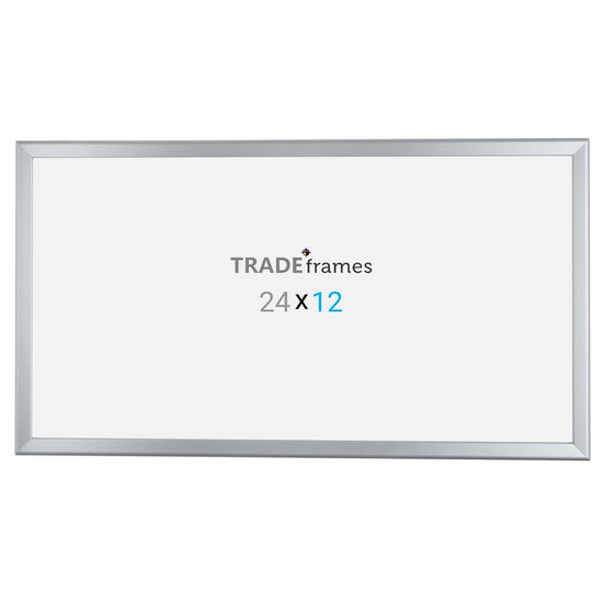 12x24 Silver TRADEframe Snap Frame - 1.25" Profile - Snap Frames Direct