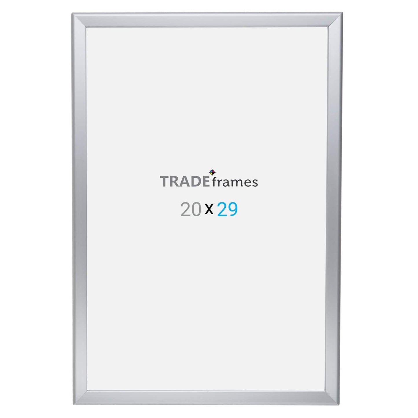 20x29 Inches Silver Snap Frame - 1.25" Profile - Snap Frames Direct