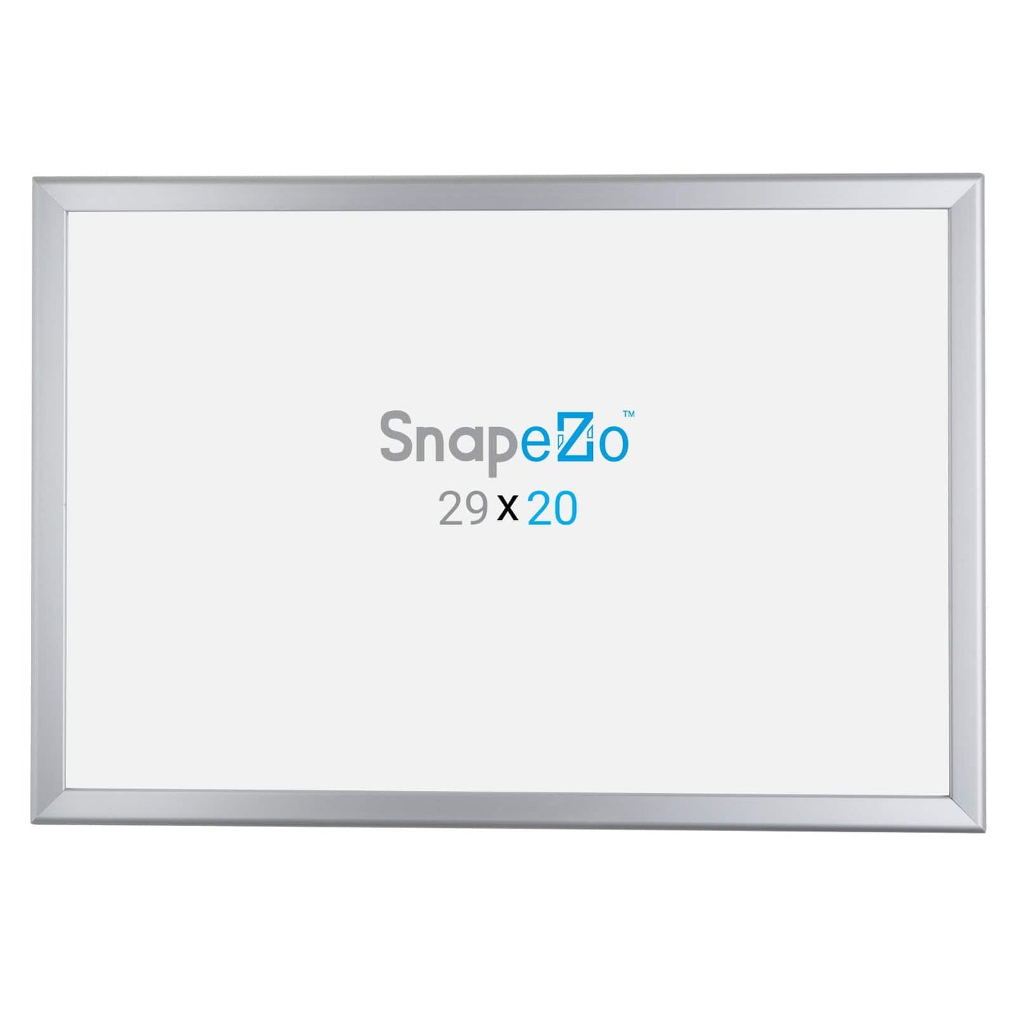 20x29 Silver SnapeZo® Poster Snap Frame 1.25" - Snap Frames Direct