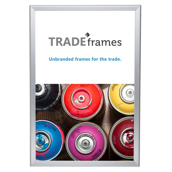 13x19 Silver TRADEframe Snap Frame - 1.25" Profile - Snap Frames Direct