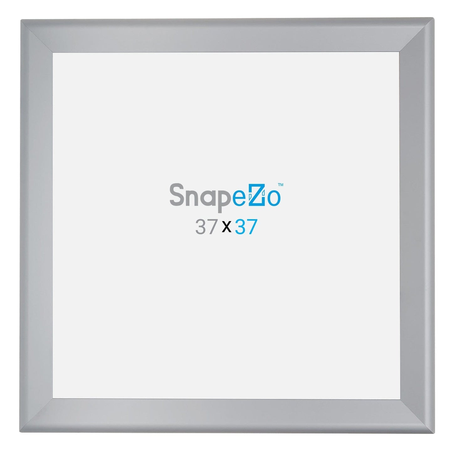 37x37 Silver SnapeZo® Snap Frame - 1.7" Profile - Snap Frames Direct
