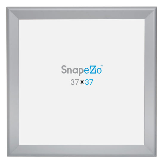 37x37 Silver SnapeZo® Snap Frame - 1.7" Profile - Snap Frames Direct