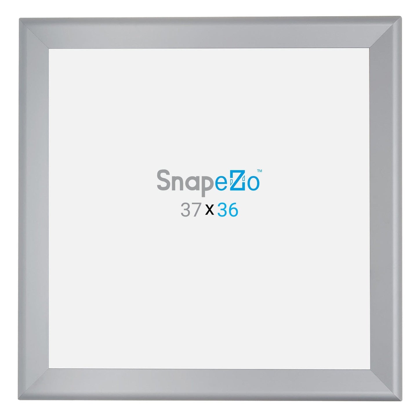 36x37 Silver SnapeZo® Snap Frame - 1.7" Profile - Snap Frames Direct