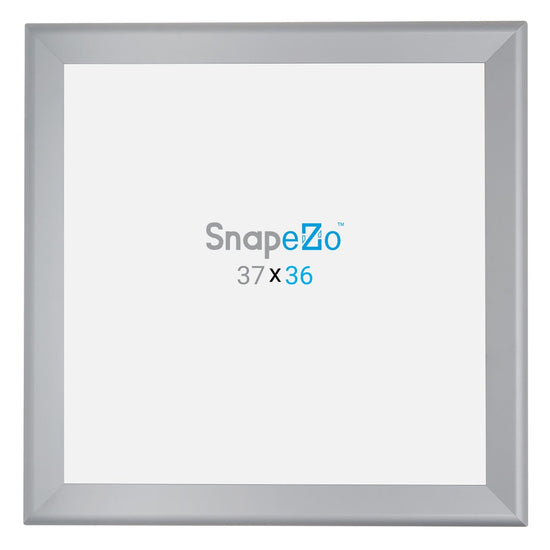 36x37 Silver SnapeZo® Snap Frame - 1.7" Profile - Snap Frames Direct