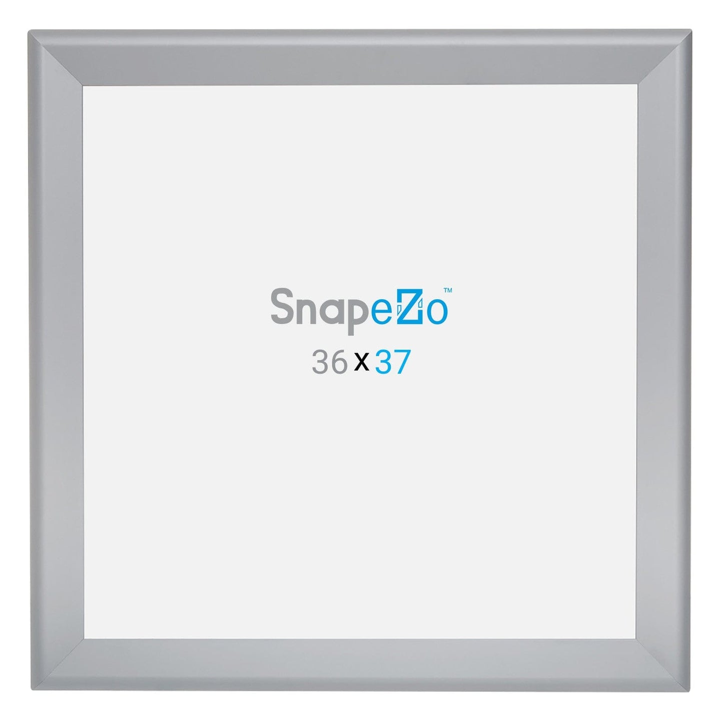 36x37 Silver SnapeZo® Snap Frame - 1.7" Profile - Snap Frames Direct