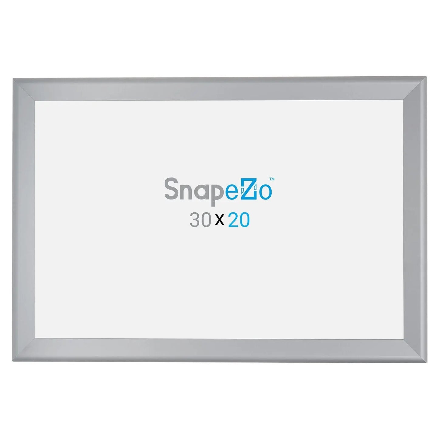 20x30 Silver SnapeZo® Snap Frame - 1.7" Profile - Snap Frames Direct