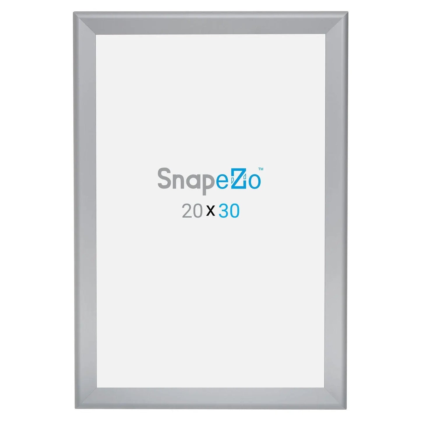 20x30 Silver SnapeZo® Snap Frame - 1.7" Profile - Snap Frames Direct