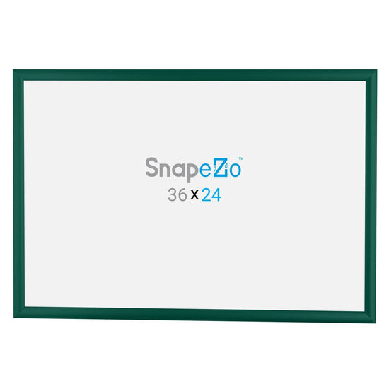 24x36 Green SnapeZo® Snap Frame - 1" Profile - Snap Frames Direct