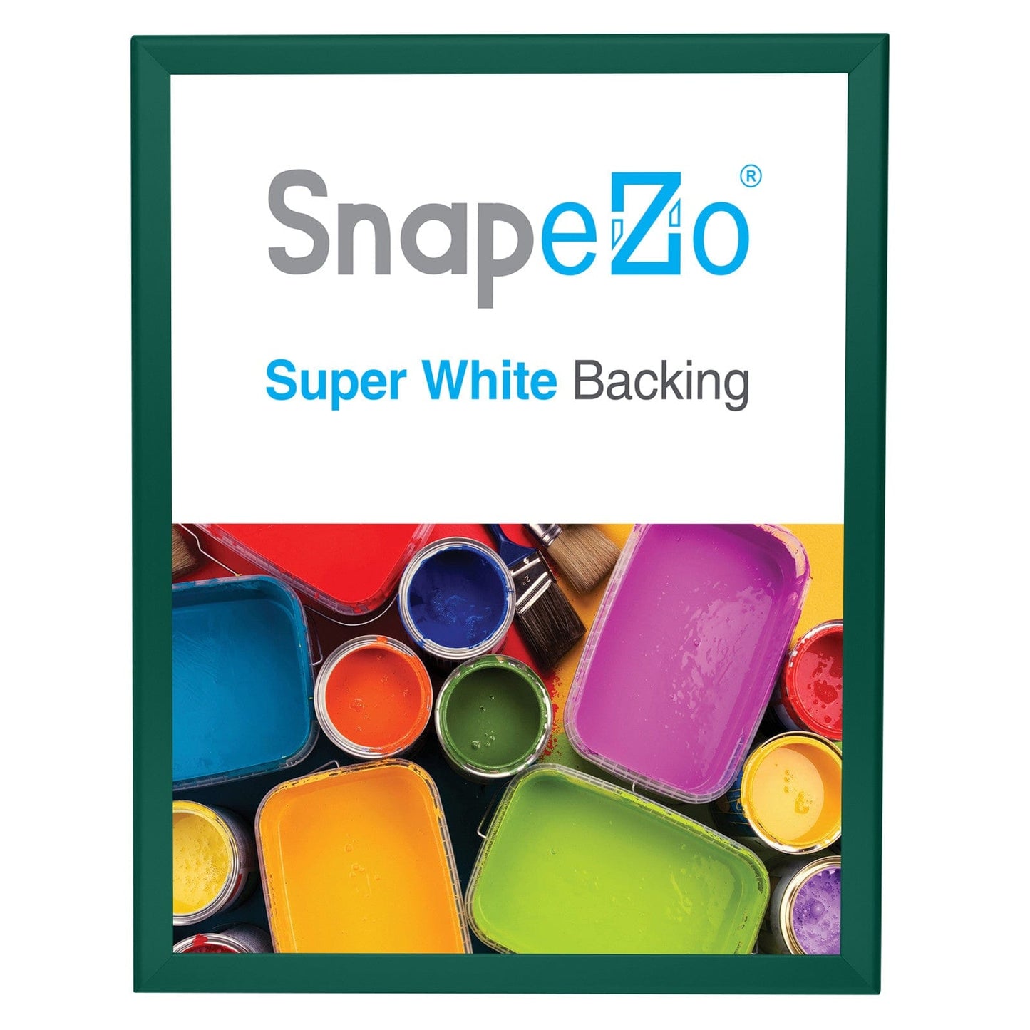 18x24 Green SnapeZo® Snap Frame - 1.25" Profile - Snap Frames Direct