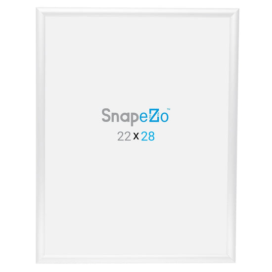 22x28 White SnapeZo® Poster Snap Frame 1" - Snap Frames Direct