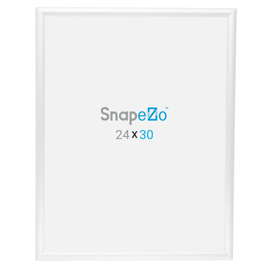 24x30 White SnapeZo® Snap Frame - 1" Profile - Snap Frames Direct