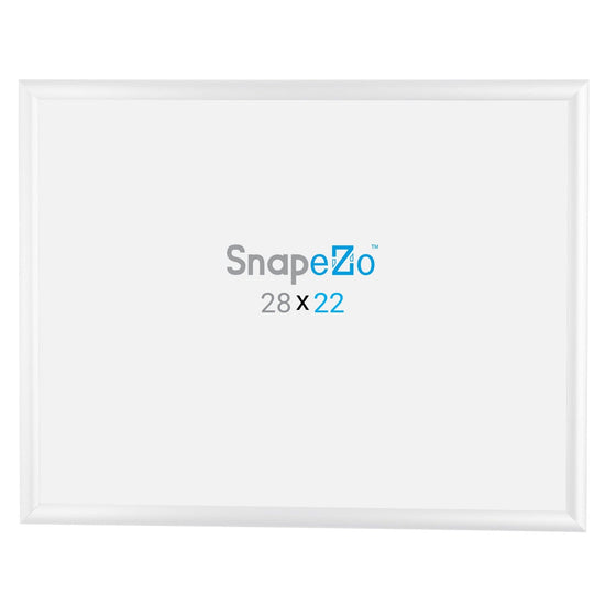22x28 White SnapeZo® Poster Snap Frame 1" - Snap Frames Direct