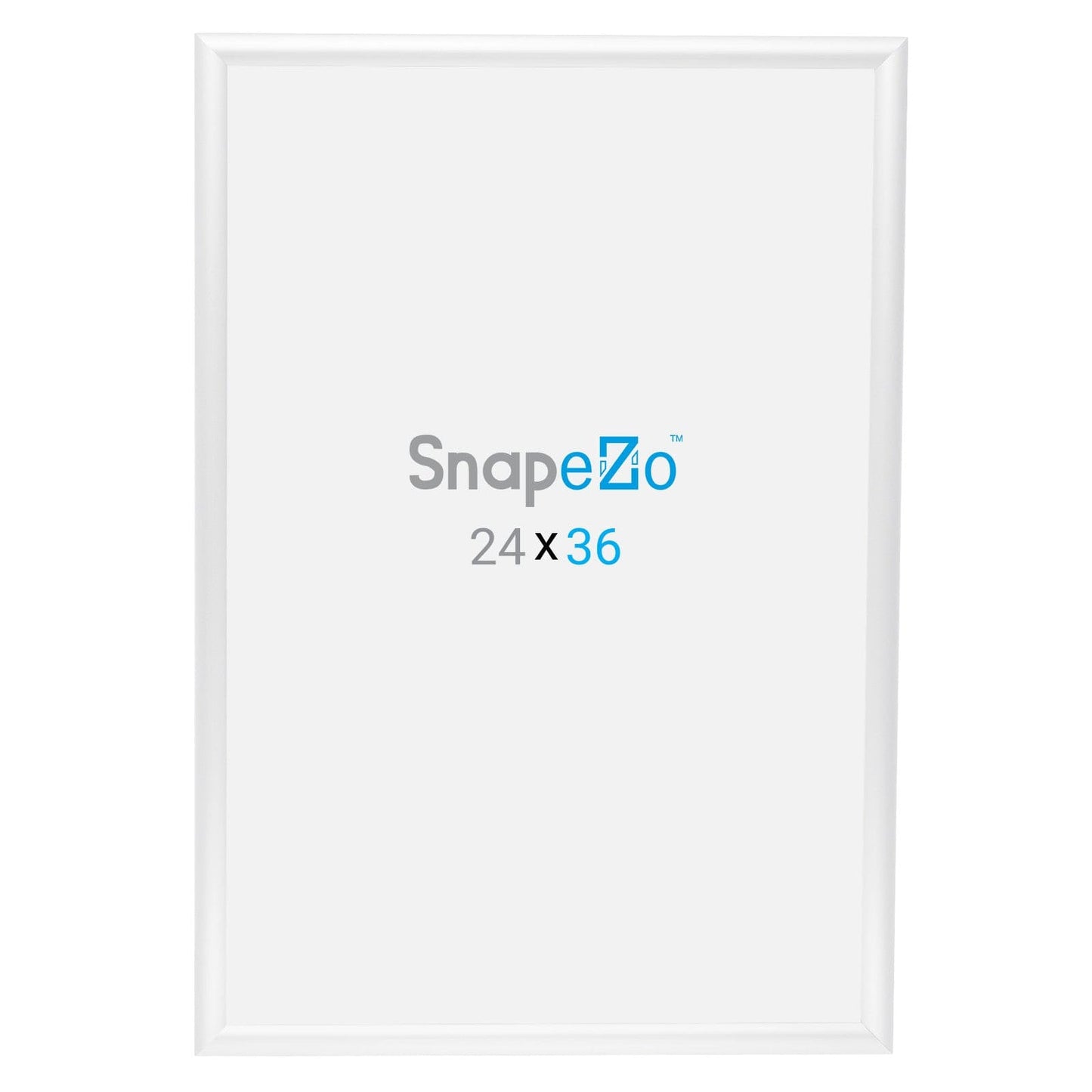 24x36 White SnapeZo® Poster Snap Frame 1" - Snap Frames Direct