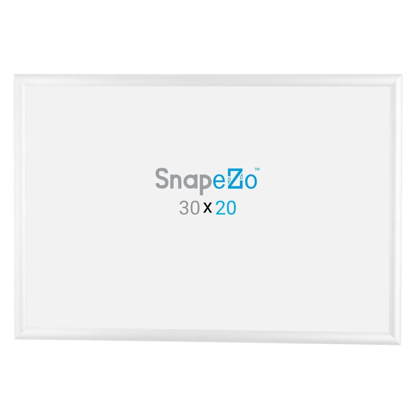 20x30 White SnapeZo® Snap Frame - 1" Profile - Snap Frames Direct