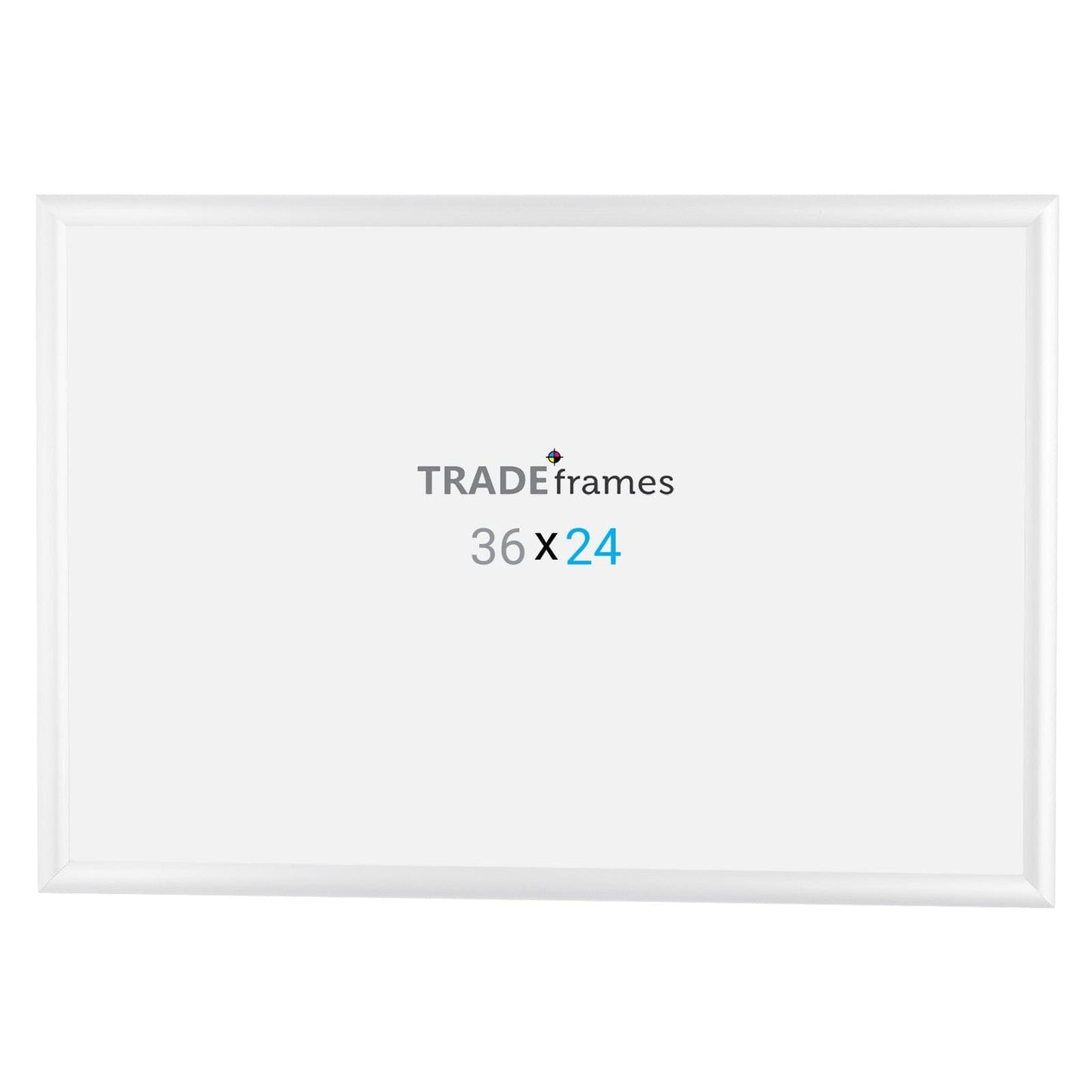 24x36 White Snap Frame - 1" Profile - Snap Frames Direct