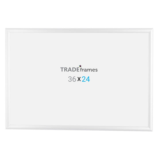 24x36 White Snap Frame - 1" Profile - Snap Frames Direct