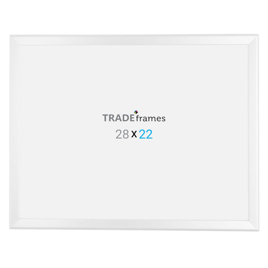 22x28 TRADEframe White Snap Frame 22x28 - 1.25 inch profile - Snap Frames Direct