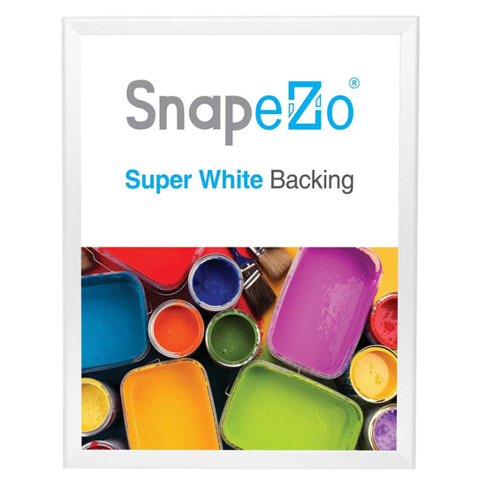 22x28 White SnapeZo® Snap Frame - 1.25" Profile - Snap Frames Direct