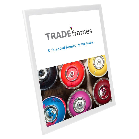22x28 TRADEframe White Snap Frame 22x28 - 1.25 inch profile - Snap Frames Direct