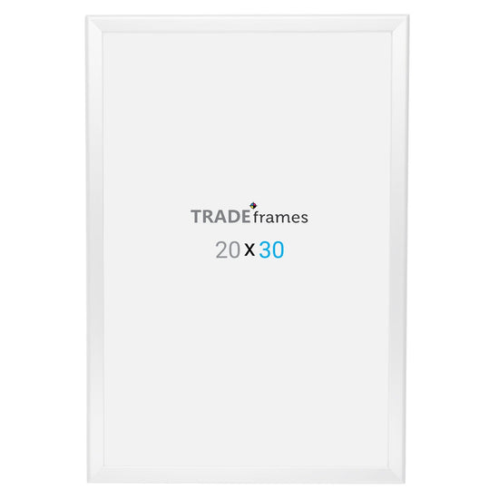 20x30 TRADEframe White Snap Frame 20x30 - 1.25 inch profile - Snap Frames Direct