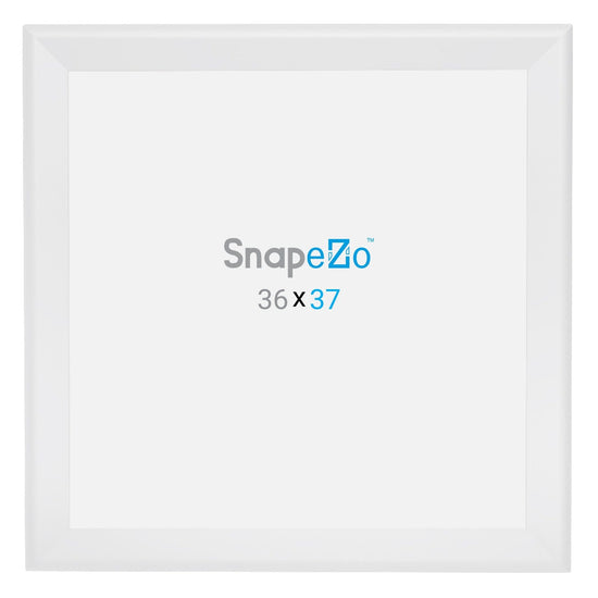 36x37 White SnapeZo® Snap Frame - 1.7" Profile - Snap Frames Direct