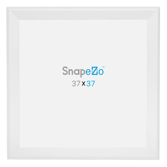 37x37 White SnapeZo® Snap Frame - 1.7" Profile - Snap Frames Direct