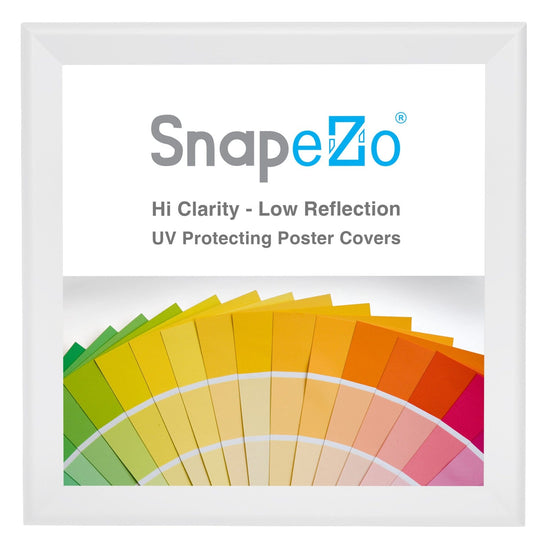 36x37 White SnapeZo® Snap Frame - 1.7" Profile - Snap Frames Direct