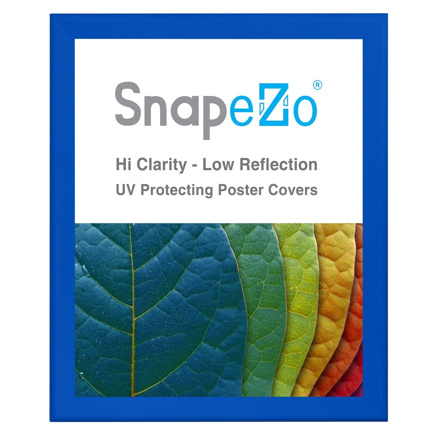 34x40 Blue SnapeZo® Snap Frame - 1.7" Profile - Snap Frames Direct