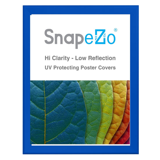 34x44 Blue SnapeZo® Snap Frame - 1.7" Profile - Snap Frames Direct