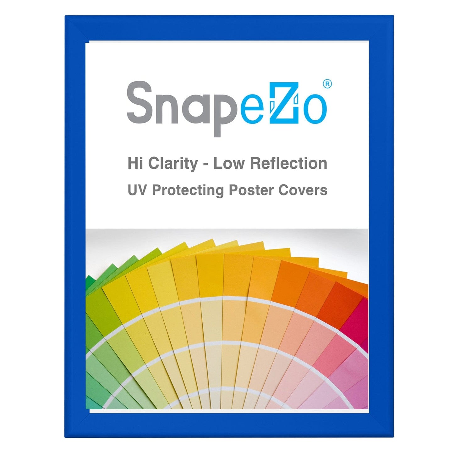 32x42 Blue SnapeZo® Snap Frame - 1.7" Profile - Snap Frames Direct