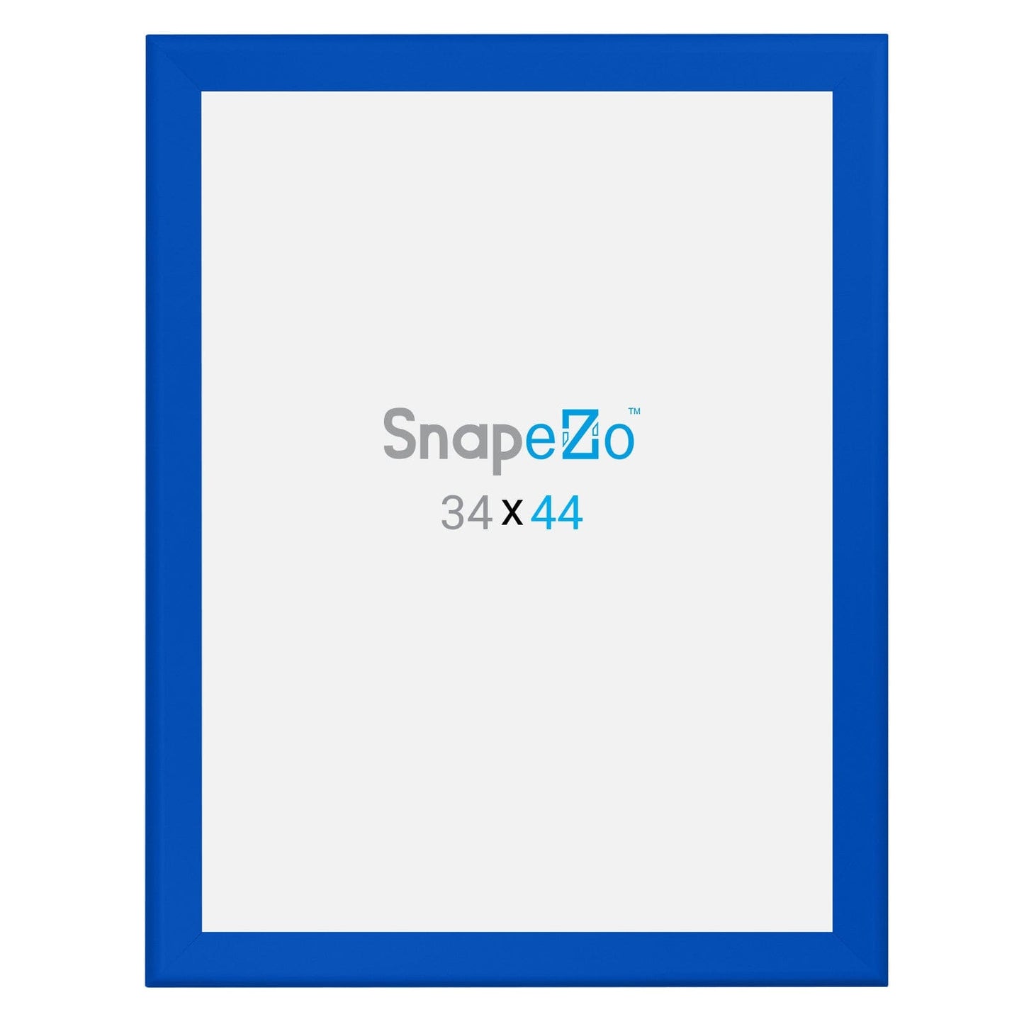 34x44 Blue SnapeZo® Snap Frame - 1.7" Profile - Snap Frames Direct