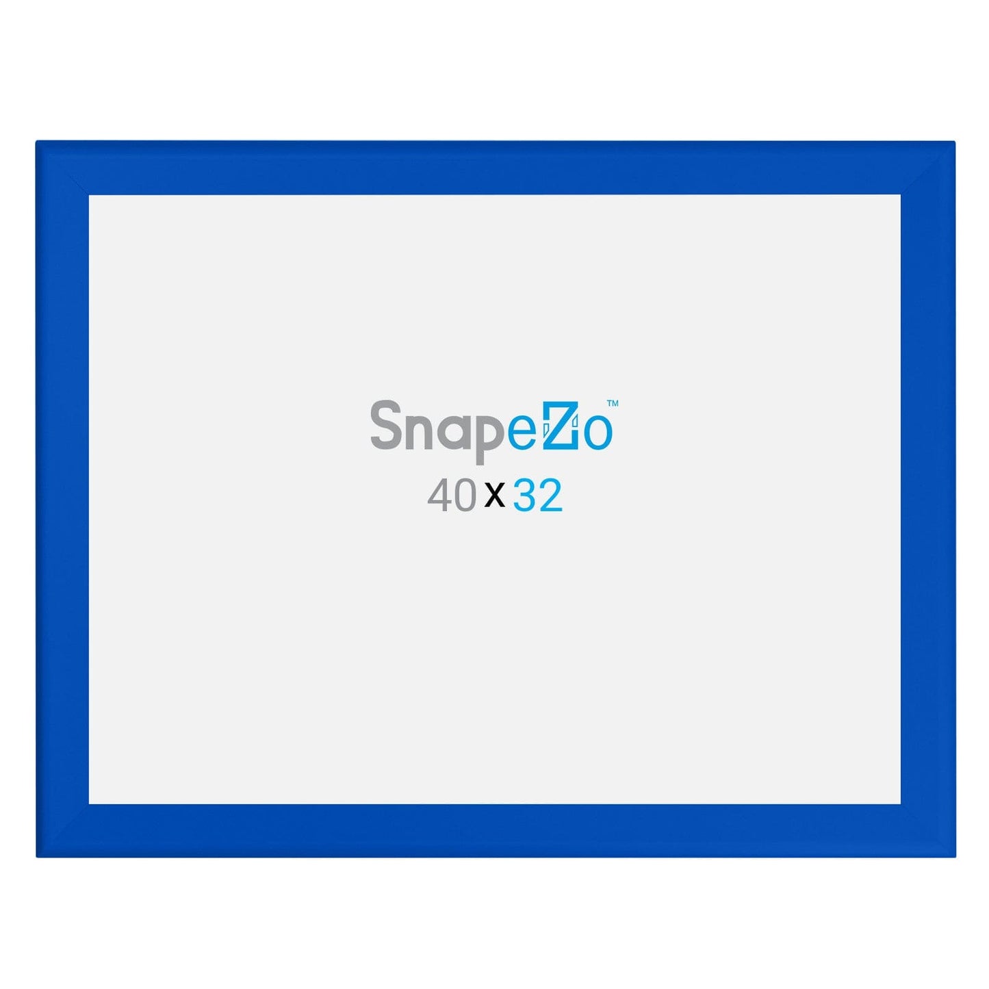 32x40 Blue SnapeZo® Snap Frame - 1.7" Profile - Snap Frames Direct