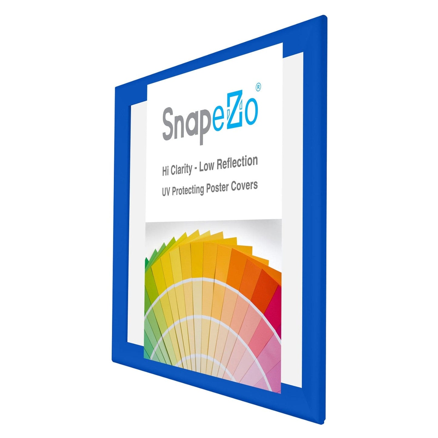 34x44 Blue SnapeZo® Snap Frame - 1.7" Profile - Snap Frames Direct